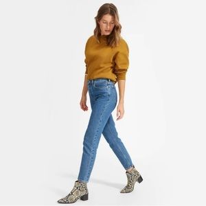 Everlane The Boss Boot Snakeskin Animal Print Ankle Boot 7.5